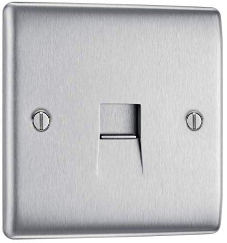 BG Electrical Single Telephone Slave Socket