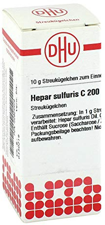 DHU Hepar sulfuris C200 Streukügelchen, 10 g Globuli