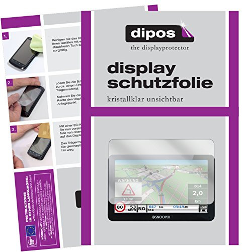 dipos I 3X Schutzfolie klar kompatibel mit Snooper Truckmate C8500 Folie Displayschutzfolie