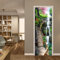 FLFK 3D Wasserfall-Bockbrücke Wohnzimmer Türtapete Wandbilder Selbstklebend Tür Poster Vinyl Entfernbar Mauer Aufkleber Zuhause Dekor 77x200CM