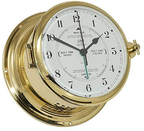 Schatz Gezeitenuhr, Messing, 15,5 cm