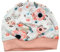 Kleine Könige Mütze Baby Mädchen Beanie · Mitwachs-Funktion · Modell Schmetterling Vögel Birds weiß, Altrosa · Ökotex 100 Zertifiziert · Größe 74/80