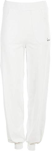 WINSHAPE Damen Functional Luftig-legere High Waist-trainingshose Wh12 Trainingshose, Weiß, M EU