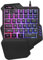 Teclado mecánico para juegos con una sola mano, respuesta rápida, retroiluminado, USB, portátil, mini teclado para juegos con reposamuñecas para Xbox One/PS4/PC/Mac/Laptop Gamer
