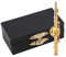 Hztyyier Flöte Brosche Silber/Gold Überzogene Frauen Brosche Pins mit Geschenkbox für Sammlung(Golden)