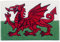Wales Flagge Bestickter Aufnäher zum Aufbügeln/Annähen
