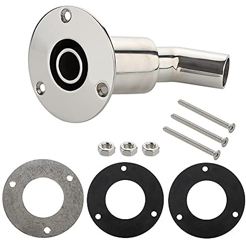VTurboWay Coque d'échappement traversante en acier inoxydable 316, raccord de tuyau de 24 mm, matériel de douille de tuyau, pour chauffages de stationnement diesel