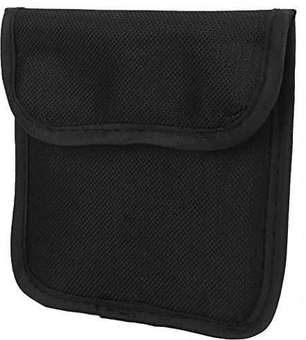 Lens Filter Storage Bag, Black Waterproof Nylon Lens Filter Storage Bag, Internal Shock-Absorbing and Anti-Collision Padded Foam, for Accommodate Lens Filters Up to 82mm