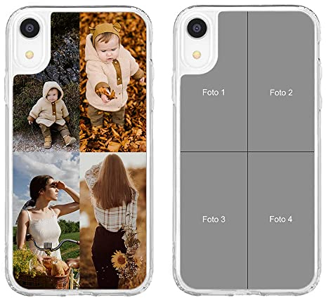 MXCUSTOM Personalisierte Handyhülle für Apple iPhone XR, Benutzerdefiniert Hülle mit Eigenem Foto Bild Text Individuelle Schutzhülle [Weicher Stoßfänger + Harter Rückseite](CHT-TMP049)