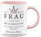 Tassenbrennerei Original Tasse mit Spruch Eine weise Frau sagte mal Ich bin dann mal weg und lebte glücklich bis ans Ende ihrer Tage - Büro Kaffeetasse lustig Geschenk für Kollegin zum Abschied (Rosa)