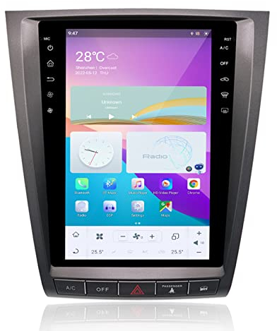 MOOKAKA Android 11 Autoradio 2 din GPS Navigation Haupteinheit für Lexus GS GS300 GS350 GS400 GS430 GS450H GS460 2004-2011 Tesla Vertikaler Radio Multimedia Player Stereo Empfänger Carplay (8+128GB)