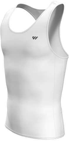Lo.gas Rennrad Trikot Herren Ärmellos, Radtrikot Leichtgewicht und Atmungsaktiv, Fahrradtrikot mit Gesäßtasche, Elfenbein Weiß, L