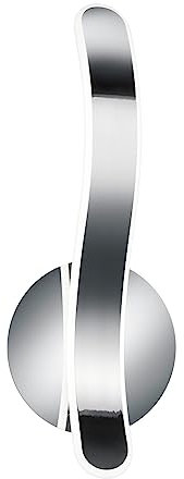 Reality Leuchten LED Wandleuchte Parma R27071106, Metall Chrom, inkl. 11 Watt LED, Switch Dimmer
