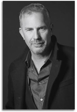 TeDe Kevin Costner Dekorativer Kunstdruck auf Leinwand, Wandkunst, Wohnzimmer, Schlafzimmer, Poster, Gemälde, 30 x 45 cm, ungerahmt