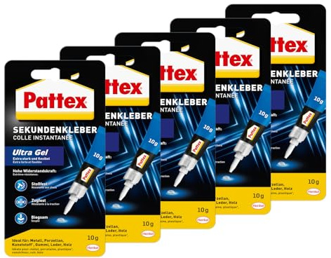 Pattex Sekundenkleber Ultra Gel (5er Pack (5x 10g))