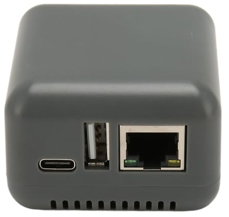 GOWENIC RJ45-Netzwerkanschluss, Netzwerk-USB-Druckerserver, WLAN-Netzwerkdruck, EIN Bis Viele Server, Mehrbenutzerfreigabe, LAN-Druckserver-Adapter für für Android, 100 Bis 240 V