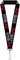 Buckle-Down Honda Schlüsselband, Civic Typ R, schwarz, weiß, grau, rot, elastisch, Schwarz, 44 x 1