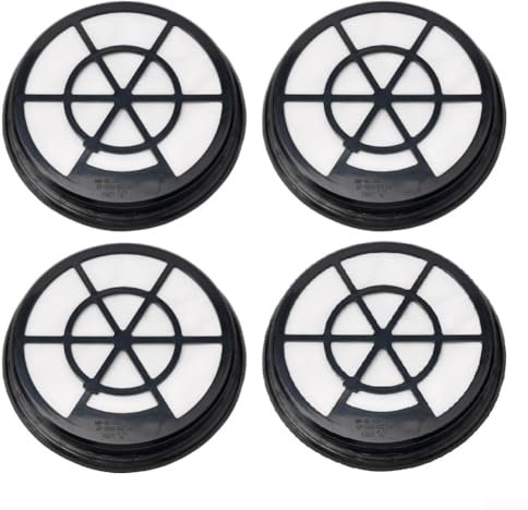 Emiif Pack Of 4 Exhaust Filters Replacement For Silvercrest SBZBK 850 A1 Vacuum Cleaner, Mod.HG07375