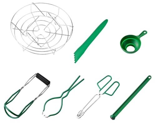 Garneck 7pcs Jam Making Tools Canning Tong Jam Making Kit Home Kitchen Canning Tools Supply Home Canning Tools Multi-Function Canning Tools Kit Jar Lifter for Canning Kitchen Tongs