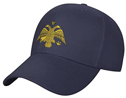 KWQDOZF Baseballkappe mit Flagge der orthodoxen Kirche für Herren und Damen – Klassische Trucker-Mütze, verstellbar, einfarbig, Schwarz