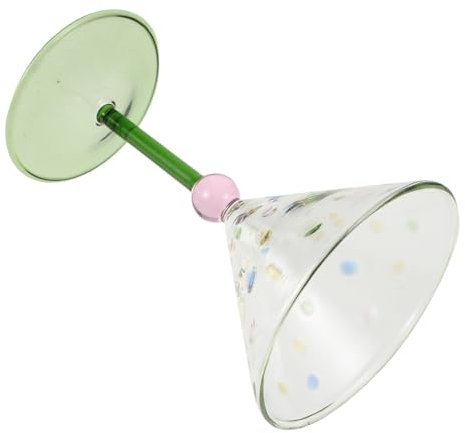 CIYODO Bicchiere Da Vino Elegante Con Base Stabile Calice Creativo Per Cocktail e Bevande Design Unico Per Feste e Matrimoni Bicchiere Riutilizzabile Per Casa e Ristoranti