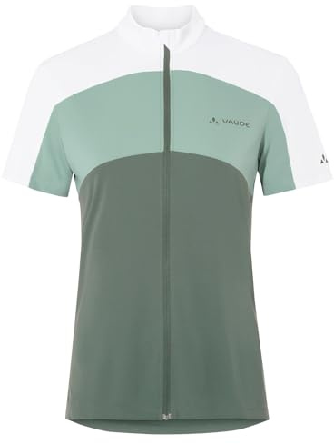 VAUDE Women's Matera FZ Tricot, Damen Radtrikot, Passform: Slim fit, Agave, 38