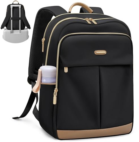 VNINE Zaino Porta PC Donna, 16 Pollici Impermeabile Zaino da Viaggio per Università, Viaggi, Lavoro, Scuola