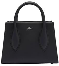Lacoste Damen Women Top Handle Bag Tasche mit Tragegriff Oben, Noir