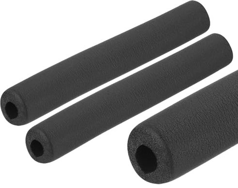 QUARKZMAN 2 x 0.25m Rohrisolierung Schaumstoff, Durchmesser 16mm Isolierstärke 13mm Heizungsrohr Verkleidung für Fitnessgeräte, Rohre, Handhaben (Schwarz)