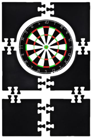Generisch Dartboard-Schutz, Eva-Material, Schwarz, Mehrfarbig, rund, Dartboard-Wandschutz, einfaches Setup, doppelter Wandschutz, stilvolle Integration