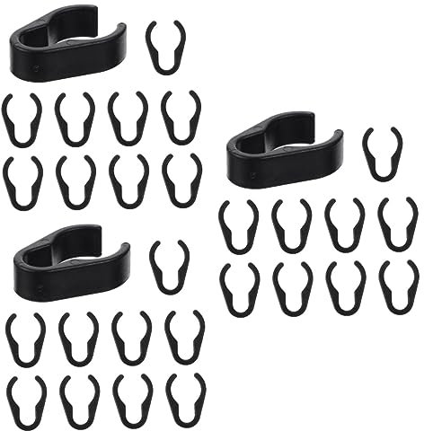 BIUDECO 30pcs Mic Cable Clips Holders Drum Mic Clip Clamp for Home Studio Stage Classroom