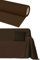 Byour3 - Sofaüberwurf Baumwolle Gemischter 2 3 4 Sitzer Sofa Cover Mehrzweck Sofabezug Auch Für Ecksofa L U Form Sofa-Couch Abdeckung Alles Couchbezug Abwaschbar Beständig (Kaffee, 4 Sitzer)