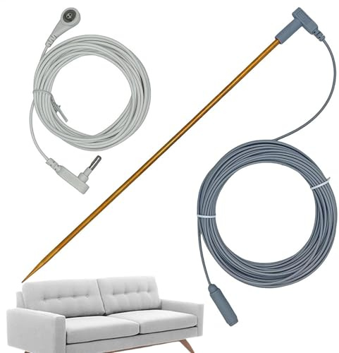 Erdungsstab mit Kabel, Erdungsstab mit 40 Füßen, Erdungsstab – weibliches Erdungskabel, mit Erde verbunden