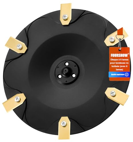 【Schneiden Sie Effizienter】 Messerteller + 6 Klingen Kompatibel mit Gardena Sileno Life, Sileno +,Sileno Plus, R100li R130li R160li,Mähroboter Messerscheibe Rasenroboter Drehscheibe