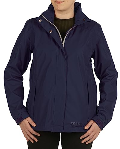 PRO-X elements Women's Jacket Carry I Women's Rain Jacket with Taped Seams, Underarm Ventilation Including Pack Sack, Breathable, Waterproof and Windproof