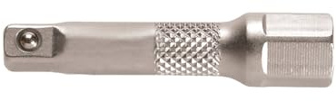 SW-Stahl 05712L Verlängerung 1/4 Zoll, 50 mm, Chrom-Vanadium-Stahl | Steckschlüsselverlängerung mit angesetztem Sechskant, matt verchromte Oberfläche, Antriebsvierkant 6,3 mm, lose verpackt
