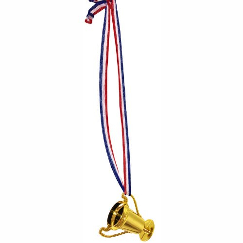 PARTY DISCOUNT NEU Mini-Pokal am Band, gold; ca. 8cm