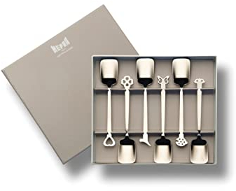 MEPRA Confezione x 6 cucchiai Gelato Inox Collezione Evento, in Scatola Regalo.