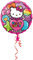 Amscan 2944463 - Standard Folienballon Hello Kitty Regenbogen, Durchmesser 43 cm, Luftballon, Heliumballon, Kindergeburtstag