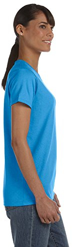 Gildan Women's Heavy Crewneck Cap Sleeve T-Shirt, XX-Large, Gold