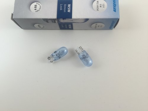 2 x W5W LAMPEN BLAU XENON LOOK JAHN E1 12V 5W W2,1 x 9,5d blau-weiß blue-white