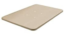 Hogar24 Base renforcée sans Pieds, revêtement 3D Couleur Beige + 4 valves de Respiration, 90 x 190 cm