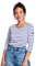 Armor Lux Damen Cap Coz T Shirt, Mehrfarbig (Blanc/Etoile Dw5), L EU (Label: 3)