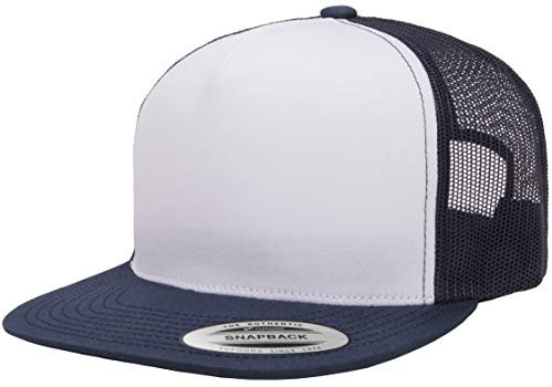 Yupoong Herren Classic Trucker Cap-White Front Mütze, Marineblau/Weiß/Marineblau, Einheitsgröße