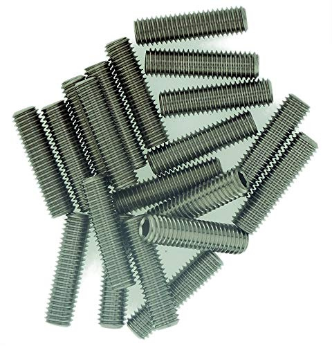 M8 (8mm x 25mm) Hex Socket Grub Screw (Flat Point) - Stainless Steel (A2) (Pack of 10)