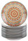 Tafelservice Kuchenteller, vancasso Dessertteller Porzellan, 12 teiliges Kuchenteller Set, MANDALA Serie Ø 21,2 cm Flachteller für Frühstück, böhmischer Stil