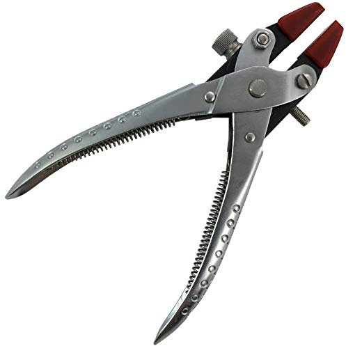 Jewellers Tools Nylon Flat Nose Plier (170mm) : With Screw 170mm Parallel Pliers (170)