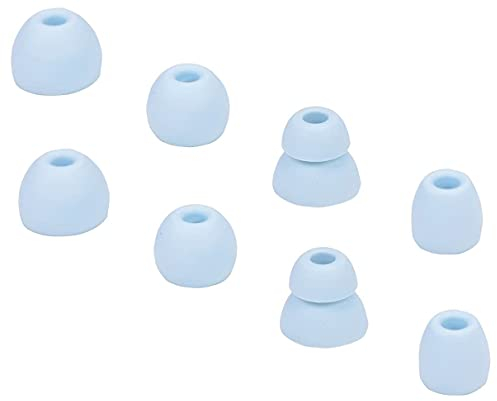 JNSA Replacement Eartips Earbuds Tips Compatible with Powerbeats Pro Beats Wireless Earphone Headphones Earbuds Tips,4 Pairs, Light Blue (Powerbspro)