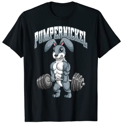 Pumpernickel Fitness Gym Hase Kaninchen Bodybuilding T-Shirt