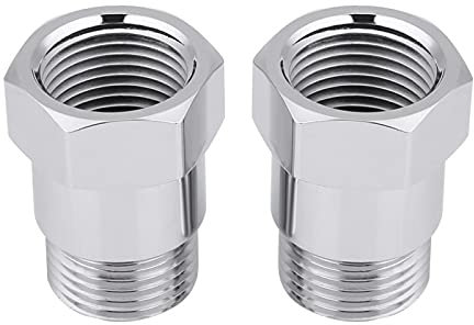 Sauerstoffsensor Adapter, 02 Sensor Spacer, Dioche 2 Stück 32 Mm M18 * 1,5 O2 Sauerstoffsensor Extender Verlängerung Spacer Stopfen Adapter Silber